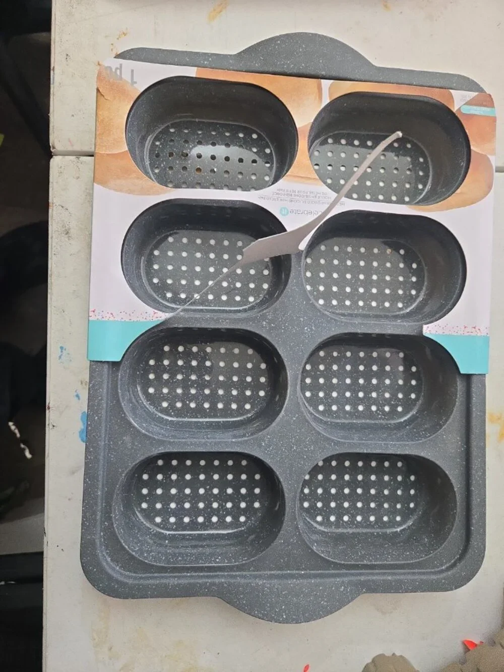 Silicone Bread Baking Pan Perforated Bottom For Crispness